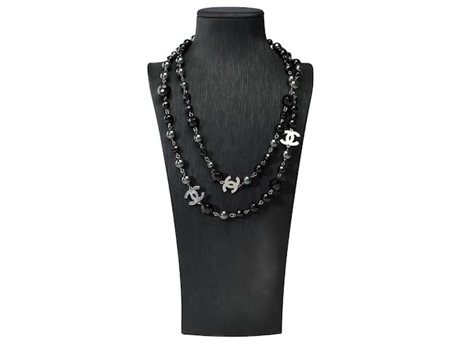 CHANEL CC Jewelry in Black Pearl - 101858  ref.1333918