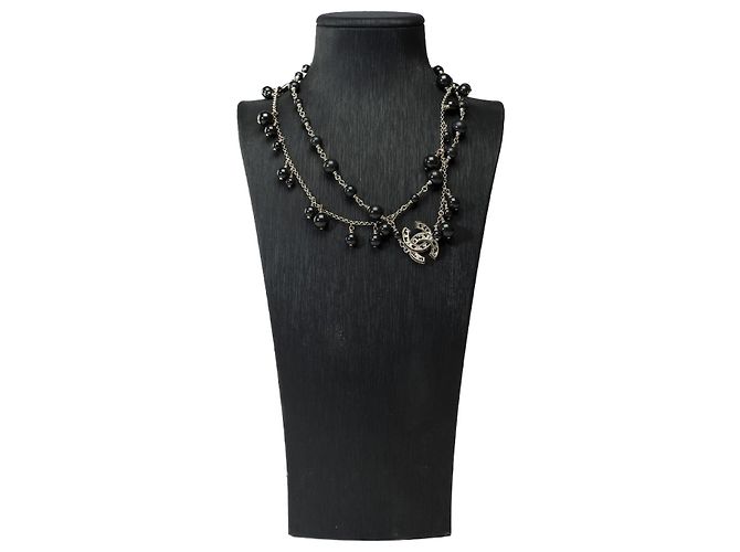 Gioielli CHANEL CC in perla nera - 101857 Nero