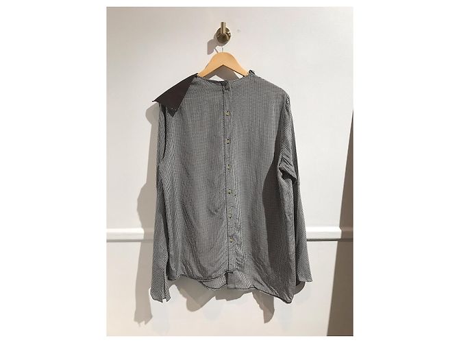 ACNE STUDIOS Top T.FR 36 Viscosa Nero