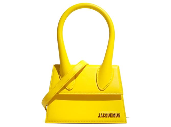JACQUEMUS  Handbags T.  leather Yellow  ref.1333949