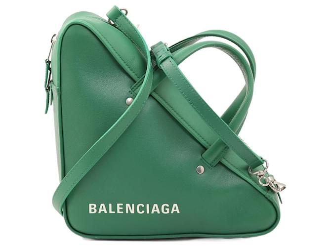 BALENCIAGA  Handbags   Leather Green  ref.1333954