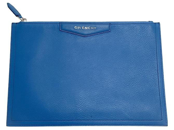 Autre Marque Pochette Antigona en cuir indigo Givenchy Bleu  ref.1333968