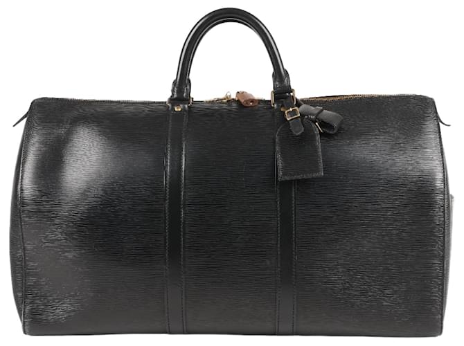 Louis Vuitton Keepall en cuir épi 50 en Noir M42962  ref.1333982