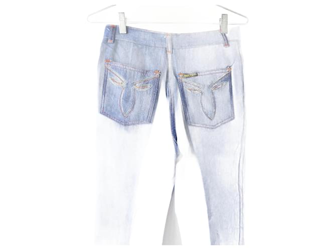 Autre Marque VINTAGE ▾ 1970s jeans con tasca arcobaleno deadstock Cotone  ref.1334014