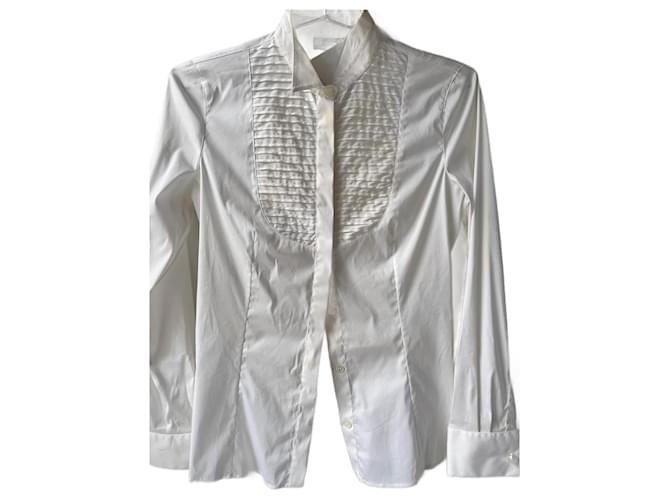 Emporio Armani Giorgio Armani white tuxedo shirt Cotton  ref.1334026