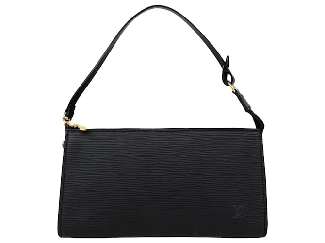 Louis Vuitton Black Epi Leather Pochette Accessoire Cloth  ref.1334040