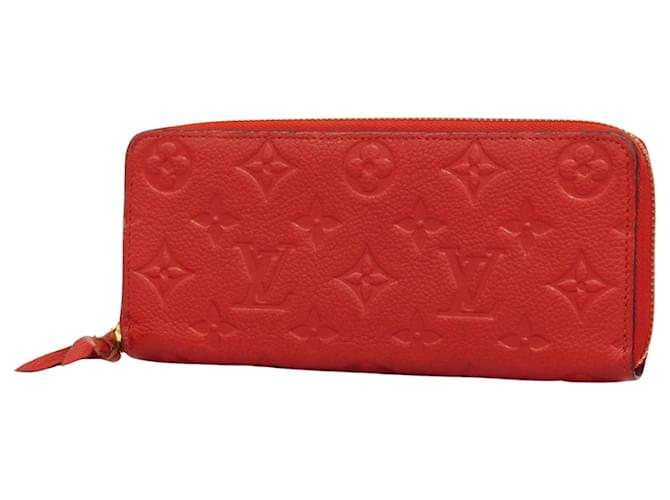 Louis Vuitton Clemence Rot Leder  ref.1334141