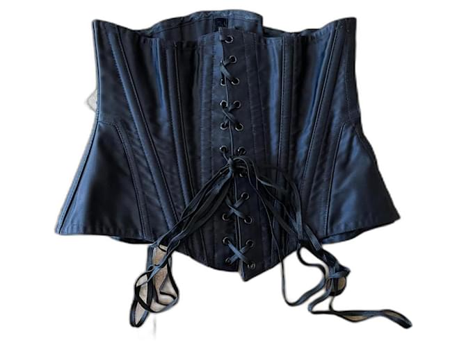 Autre Marque Cadolle Black waist cincher or corset Exos Cadolle Size Small Acetate  ref.1334184