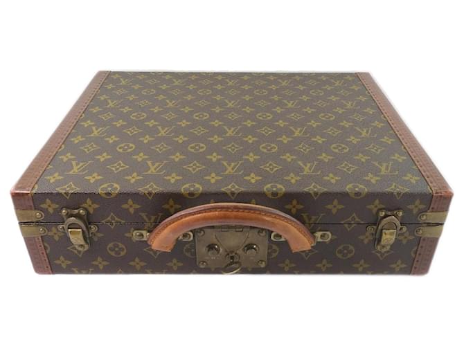 Louis Vuitton President Canvas Business Bag M53012 in fair condition Cloth  ref.1334210