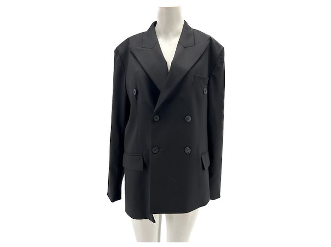 Autre Marque Medeea jackets T.International L Wool Black