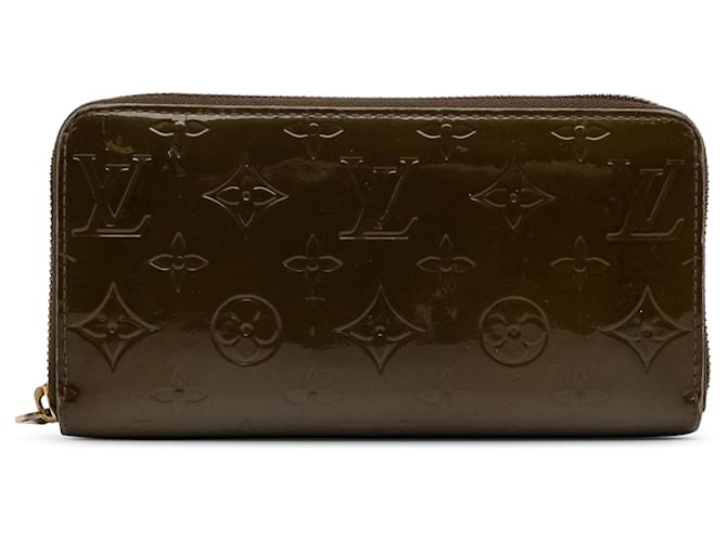 Louis Vuitton Brown Monogram Vernis Zippy Wallet Leather Patent leather  ref.1334306