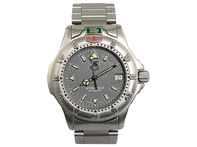 Tag Heuer Silver Quartz Stainless Steel Professional Watch Silvery Metal  ref.1334307