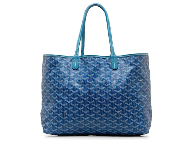 Goyard Bleu Goyardine Saint Louis PM Toile Tissu Turquoise  ref.1334383