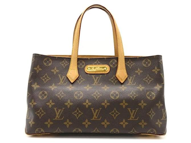 Louis Vuitton Wilshire PM Canvas Tote Bag M45643 in good condition Cloth  ref.1334422