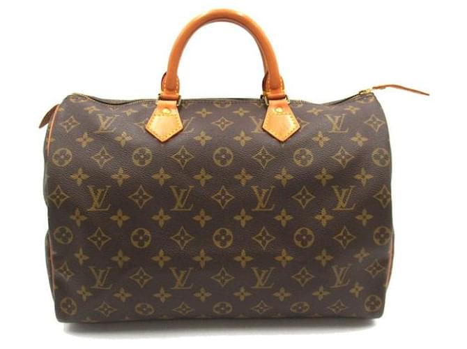 Louis Vuitton Speedy 35 Canvas Handbag M41524 in good condition Cloth  ref.1334426