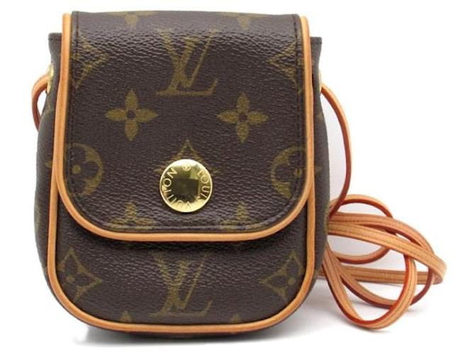 Louis Vuitton Pochette Cancun Canvas Crossbody Bag M60018 in good condition Cloth  ref.1334444