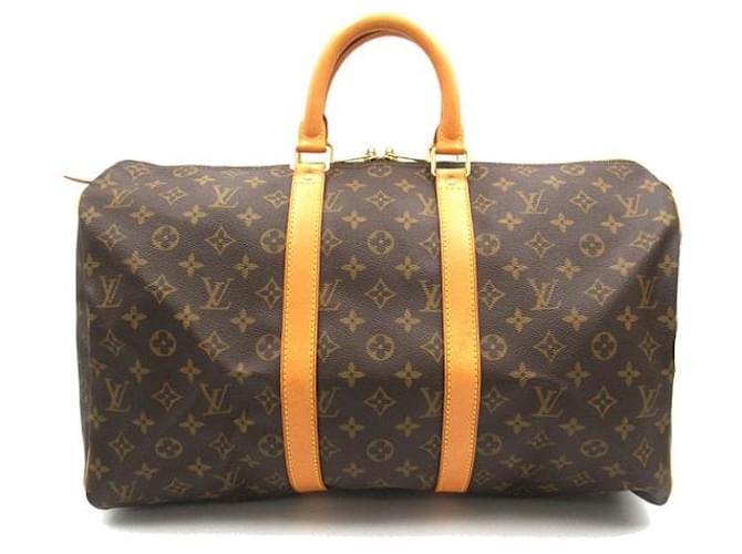 Louis Vuitton Keepall 45 Canvas Travel Bag M41428 in good condition Cloth  ref.1334449
