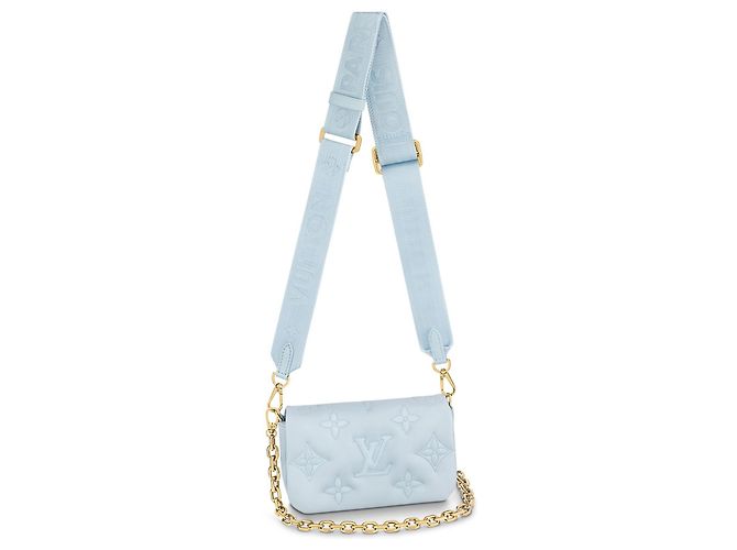 Louis Vuitton Carteira LV com alça Bubblegram Azul