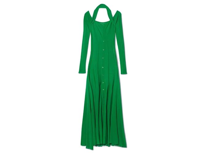 Jacquemus Dresses Green Velvet  ref.1334528