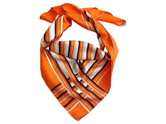 Saint Laurent Scarves Orange Silk  ref.1334531