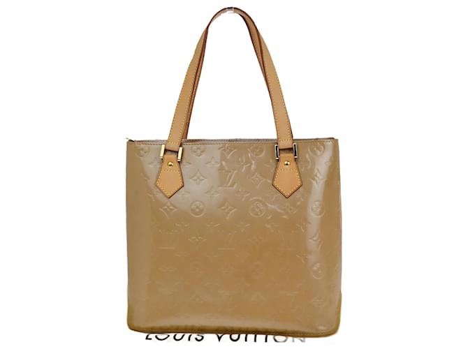 Louis Vuitton Houston Beige Patent leather  ref.1334544