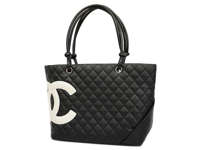Chanel Cambon Line Black Leather  ref.1334620