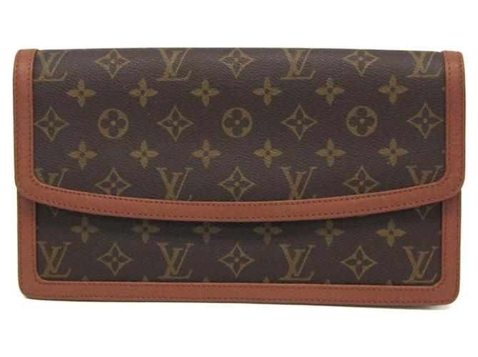 Louis Vuitton Pochette Dame Brown Cloth  ref.1334644