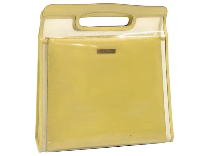 GUCCI Hand Bag Vinyl Outlet Yellow 002 2058 0454 5 auth 70151  ref.1334662