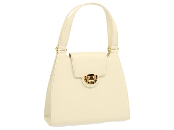 GIVENCHY Hand Bag Leather White Auth bs13388  ref.1334675