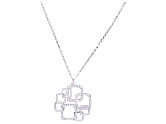Dinh Van Necklace, “Overprint”, WHITE GOLD, diamants. Diamond  ref.1334703