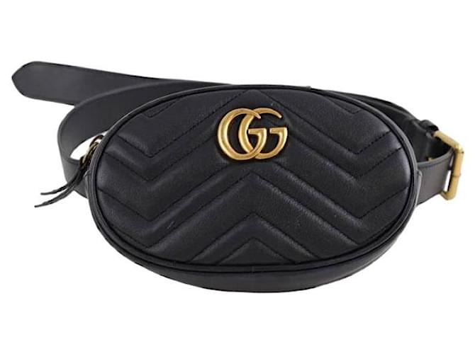 Marmont Gucci Leather belt bag Black  ref.1334724