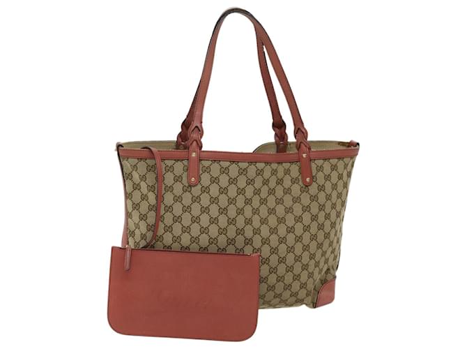GUCCI GG Canvas Tote Bag Beige 247209 Auth bs13573  ref.1334730