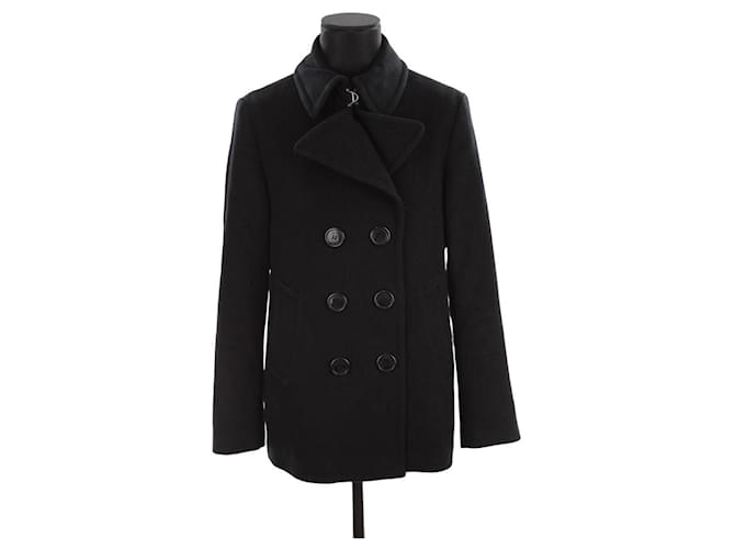 Burberry Wool coat Black  ref.1334753