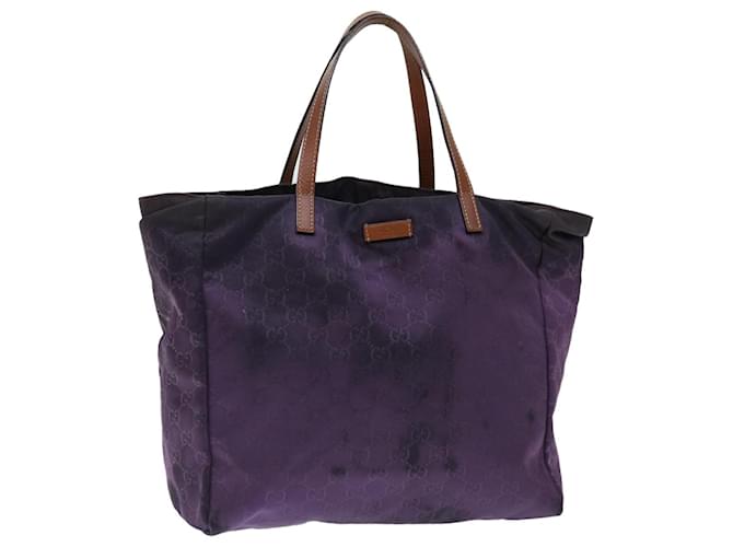 GUCCI GG Canvas Tote Bag Nylon Purple 282439 auth 70679  ref.1334757