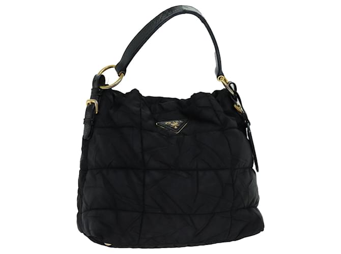PRADA Shoulder Bag Nylon Black Auth 70387  ref.1334759