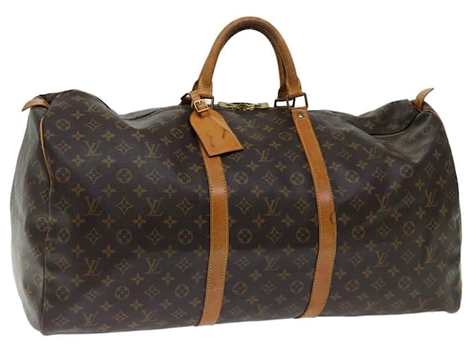 Louis Vuitton Monogram Keepall 60 Boston Bag M41422 LV Auth 70841 Cloth  ref.1334763