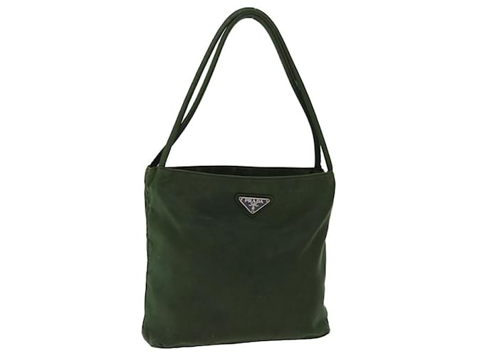 PRADA Shoulder Bag Nylon Khaki Auth bs13407  ref.1334785