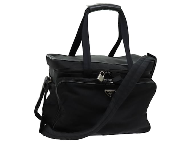PRADA Shoulder Bag Nylon Black Auth bs13490  ref.1334793