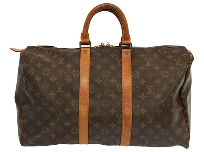 Louis Vuitton Keepall 45 Brown Cloth  ref.1334997