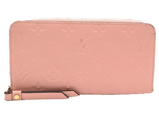 Louis Vuitton Portefeuille zippy Pink Leather  ref.1335064