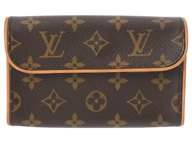 Louis Vuitton Pochette Florentine Brown Cloth  ref.1335076