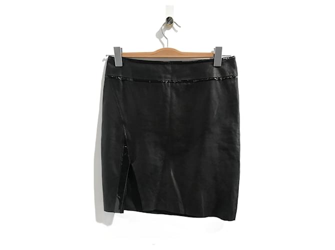 HELMUT LANG Faldas T.US 2 Cuero Negro  ref.1335300