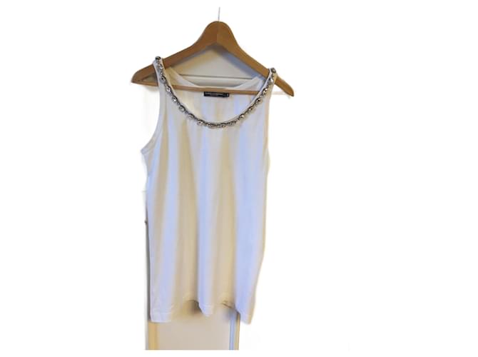 Tops T DOLCE & GABBANA.ISTO 46 Algodão Branco  ref.1335304