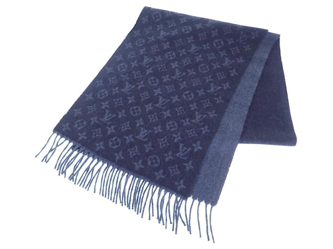 Louis Vuitton Echarpe Pied de Poule Canvas Scarf M76247 in good condition Cloth  ref.1335481