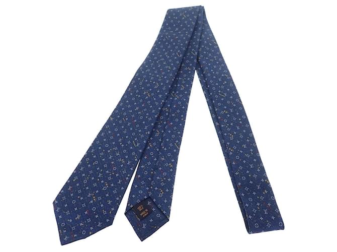 Louis Vuitton Monogram Cravat Canvas Necktie M73618 in excellent condition Cloth  ref.1335492