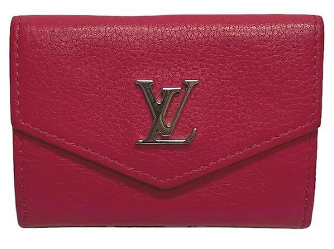 Louis Vuitton Portefeuille Lock Mini Bifold Wallet Leather Short Wallet M67858 in excellent condition  ref.1335521