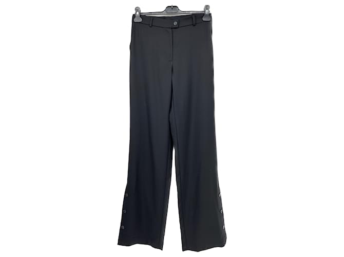 Autre Marque NON SIGNE / UNSIGNED  Trousers T.International S Cotton Black  ref.1335565