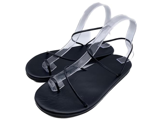 ANCIENT GREEK SANDALS  Sandals T.eu 38 leather Black  ref.1335584
