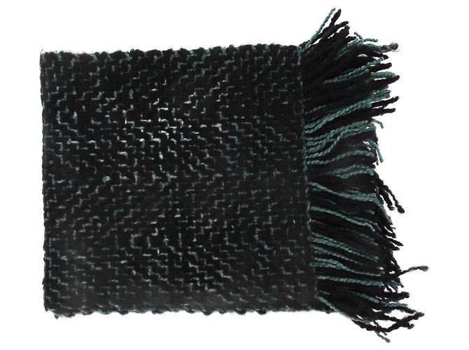 Autre Marque Non Signé / Unsigned scarves T.  Wool Green