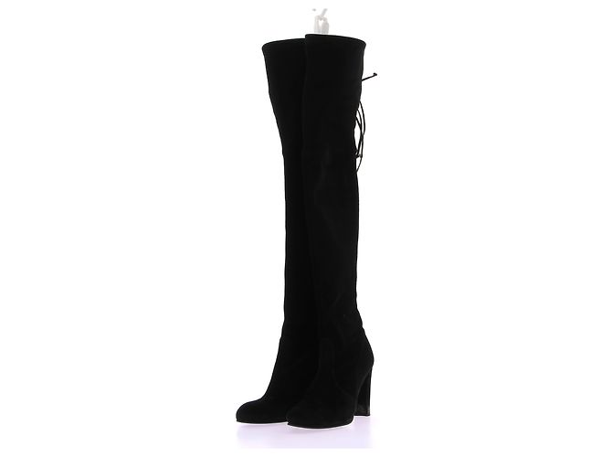 Stivali Stuart Weitzman T.EU 37.5 Camoscio Nero